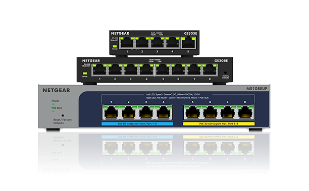 Netgear SOHO hubs and switches